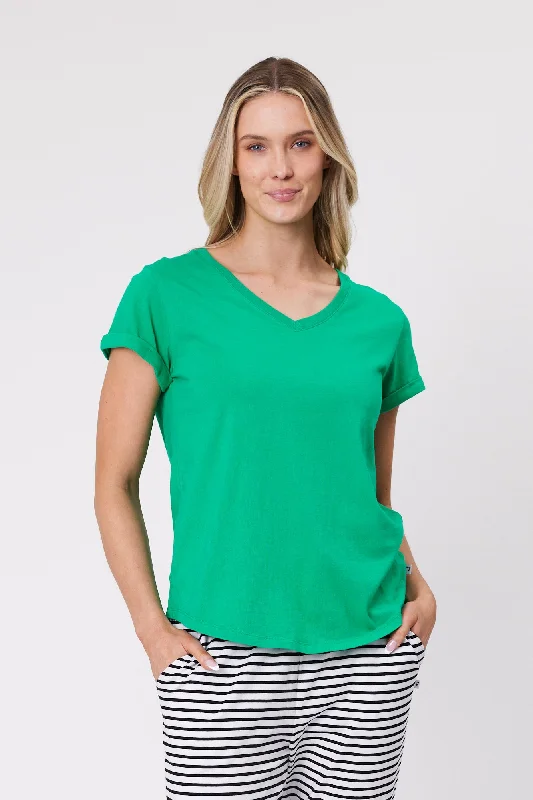 Shine On Essentials V Tee Green